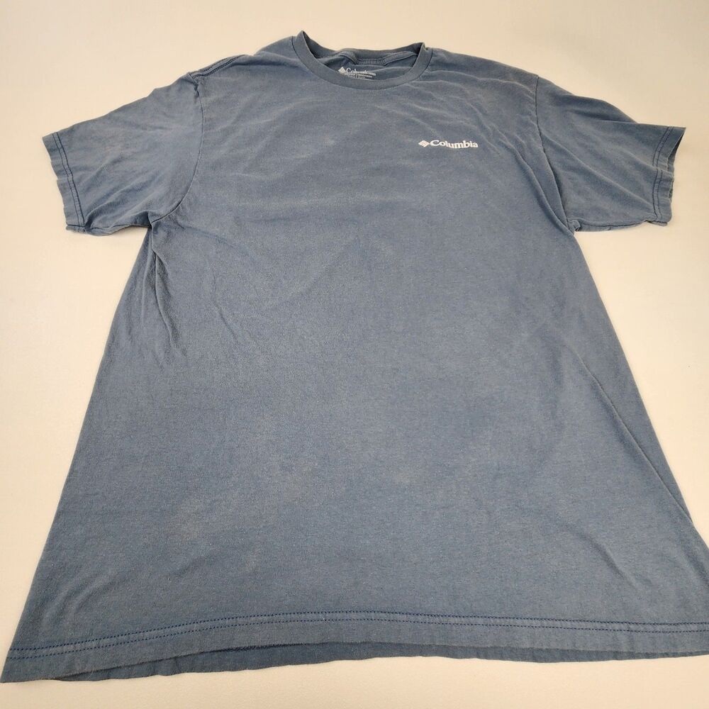 Columbia Park City Utah Ski Lift Graphic T Shirt Men's Large Blue